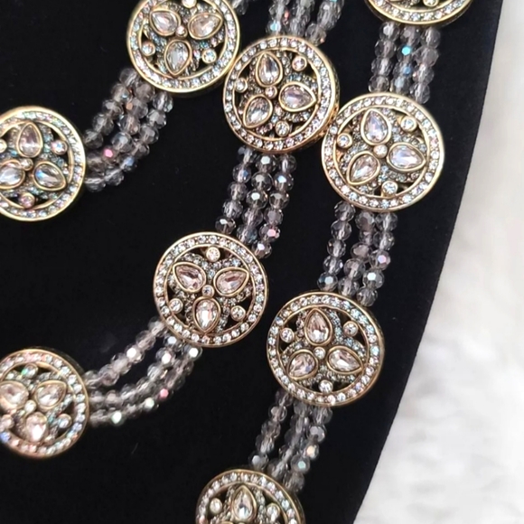 SOLD! Heidi Daus "Princess of Love" necklace and earrings - Picture 4 of 6